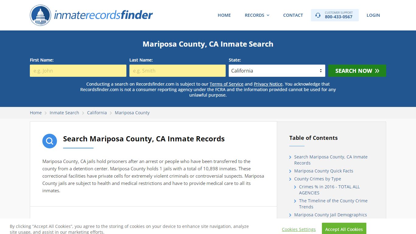 Mariposa County, CA Inmate Lookup & Jail Records Online